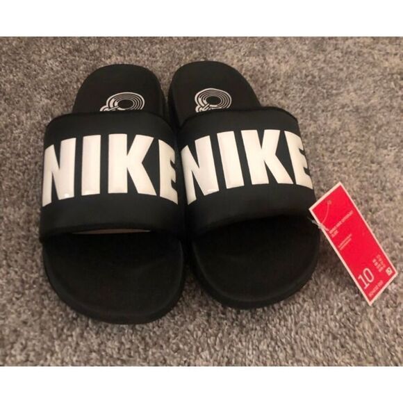 Nike Offcourt Slides Black/Summit White Women's Size 10 - Picture 5 of 5